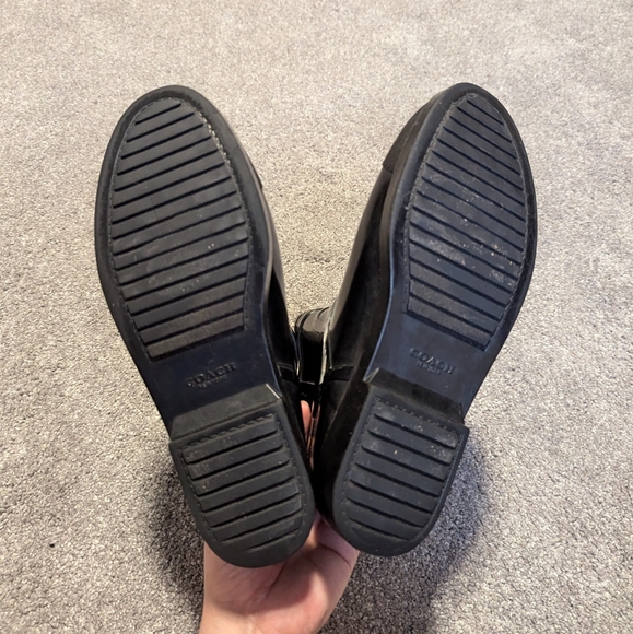 COACH Lester Shiny Rubber Rain Boots Size 9 - Picture 6 of 9
